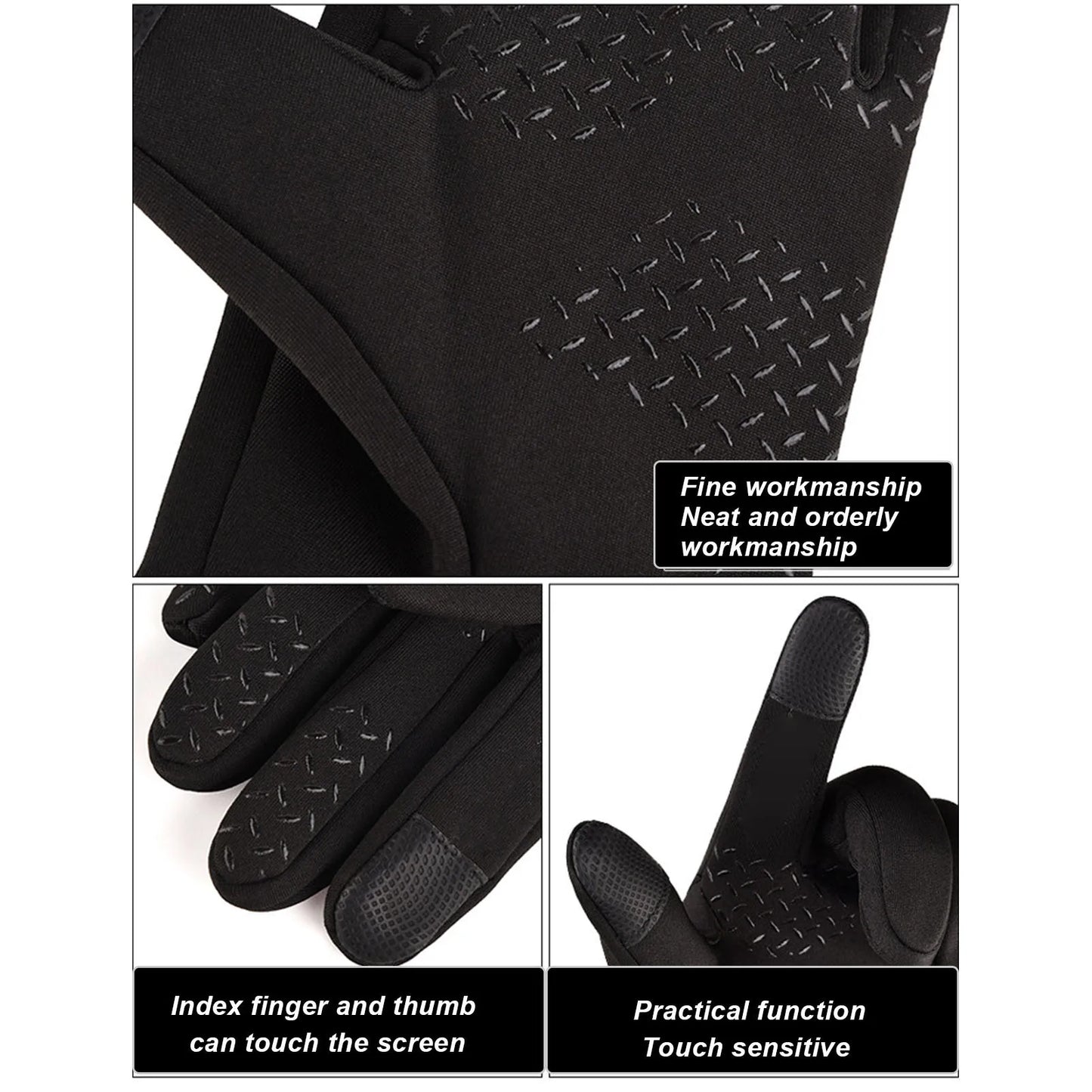 Gants d'hiver noir