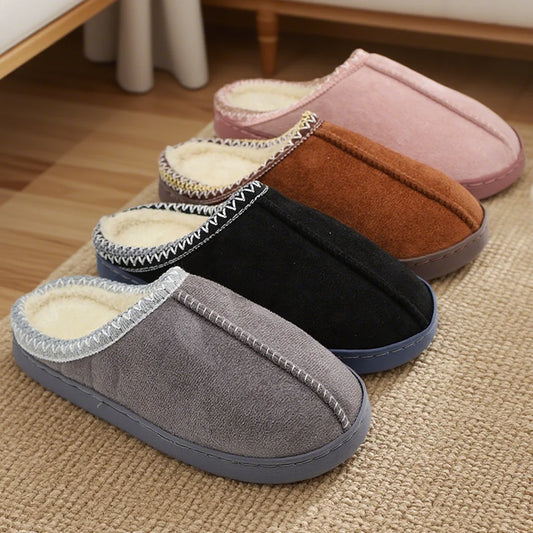 SnuggleStep Cotton Slippers for Cold Days