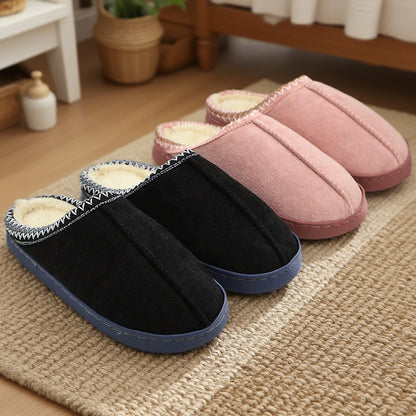 SnuggleStep Cotton Slippers for Cold Days