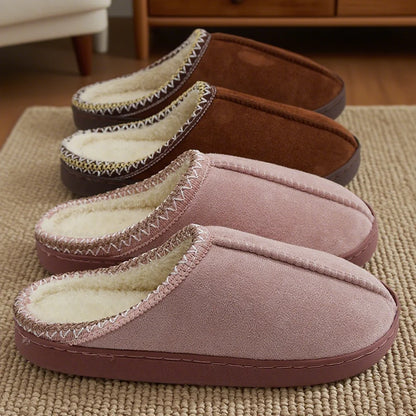 SnuggleStep Cotton Slippers for Cold Days