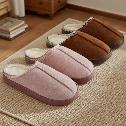 SnuggleStep Cotton Slippers for Cold Days