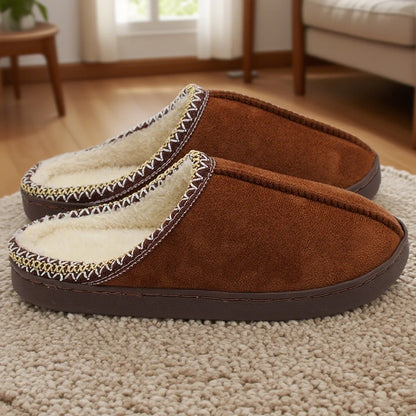 SnuggleStep Cotton Slippers for Cold Days